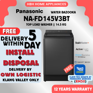 [FREE BASIC INSTALL] Panasonic NA-FD145V3BT 14.5kg Easy Hygiene & Convenient Top Load Washing Machin