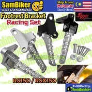 RS150 Rear Footrest Racing Bracket Racing Footrest RS150 RSX150 API Racing Foot Rest Kit 1 Set Pemij