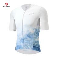 X-TIGER Cycling Jerseys Man Road Bike Shirt MTB Cycling Short Sleeve Summer Anti-UV Bicycle Jerseys 