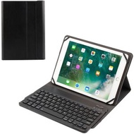 全城熱賣 - TY-1031 通用型藍牙3.0ABS拉絲平板鍵盤皮套 適用9-10.5英寸iOS Windows 安卓系統平板 (顏色：黑色)