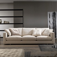 Modern Simple Fabric Sofa Small Apartment 2.1m 2.4m Living Room Apartment Office Single Double Three