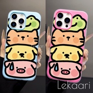 Cute Painted Animals Case for Redmi 10 10C 10A 9T 9A 9C NFC 8 8A K70E Turbo 5 Max 4 Pro 5G Soft Doub