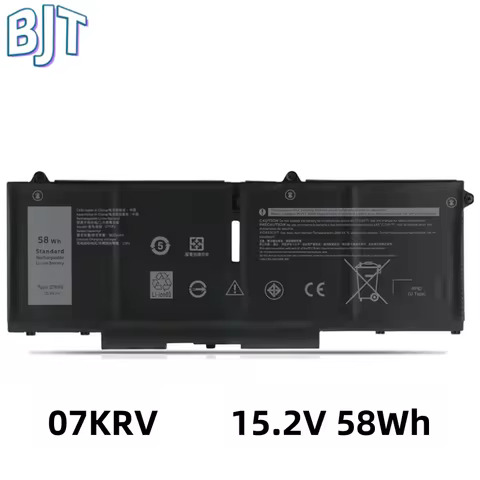 New Laptop Battery O7KRV 07KRV 15.2V 58Wh For Dell Latitude 5430 5530 Precision 3570 P104F P104F005 