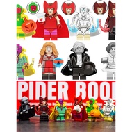 Crimson Witch Wanda and Vision Assembled Building Blocks Third Party Minifigures Children's Toys YJ5