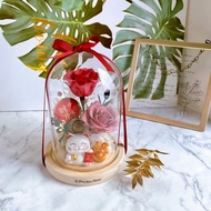 永生花 乾燥花 開業 開幕 招財貓 入厝 喬遷 財位 禮物 招財招福