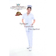 Baju uniform nurse lengan pendek readymade by Syasya Wardrobe Exclusive