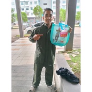 Baju Hujan Motor PVC Wuyang Waterproof (Raincoat -Set Baju &Seluar, Tahan Lasak)