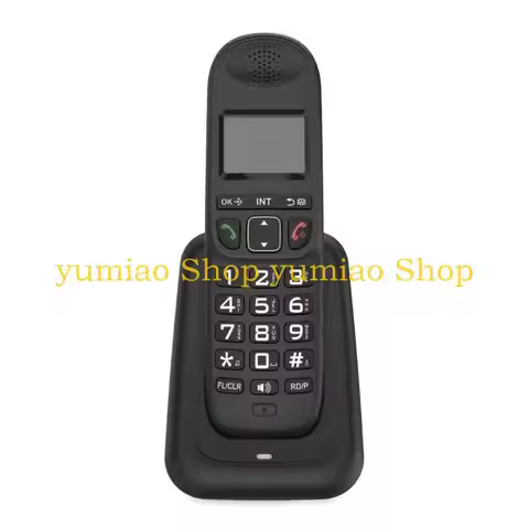 587B D1003 Cordless Phone with Large LCD Display and 10 Ringing Tone Number Storage