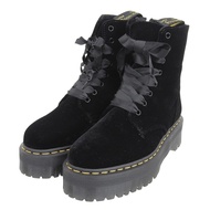 全新未使用 ▲ Dr.Martens Martens 24761001 JADON 天鵝絨厚底靴 8孔短靴 黑色 UK7 號 男款 附鞋盒