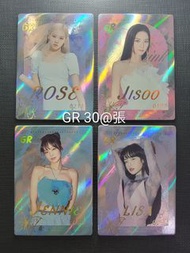【正版授權】#韓國女團 #BLACKPINK #Jisoo #Jennie #Rosé #Lisa ＜Youtube Views突破紀念!!!＞ 高罕燙金鐳射直角小卡 #DDcardzone
