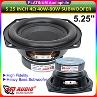 Speaker 5.25" inch Subwoofer 40W-80W 4 ohm Woofer Bass Speker LM-5247