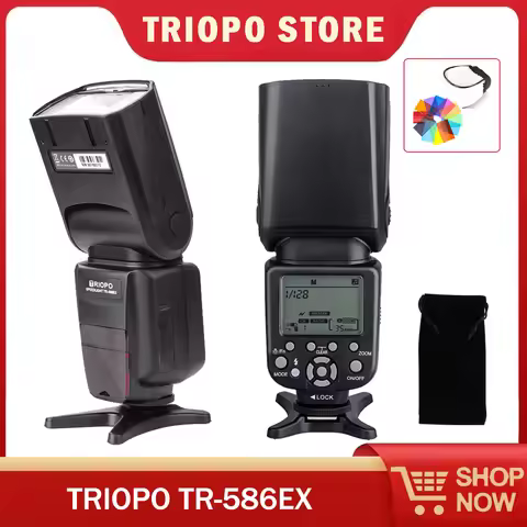 TRIOPO TR-586EX Wireless TTL HSS Flash Speedlite for Nikon D5300 D750 Canon EOS 5D Mark IV 7D Mark I