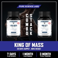 SARMs PureScienceLabs LGD4033 + MK677 (LIGANDROL+ NUTRABOL)COMBO SARMs 30SERVINGS Free Shipping+ Fre