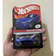 Hotwheels RLC R34 blue