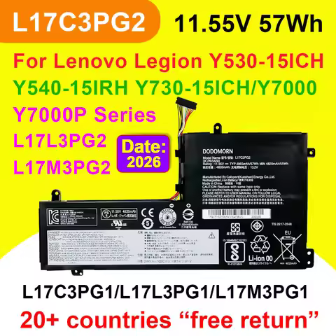 DODOMORN For Legion Y530-15ICH Y540-15IRH Y540-17IRH Y730 Y740,Y7000 Y7000P 2019 L17C3PG2 L17M3PG2 L