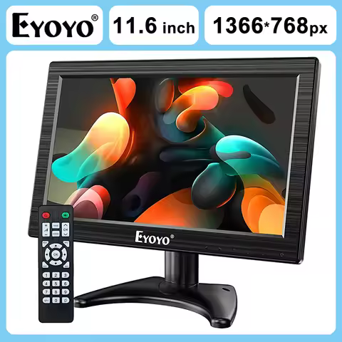 EYOYO 11.6 Inch TFT LCD Monitor With AV HDMI BNC VGA Input 1366x768 Portable HD Color Screen Desktop