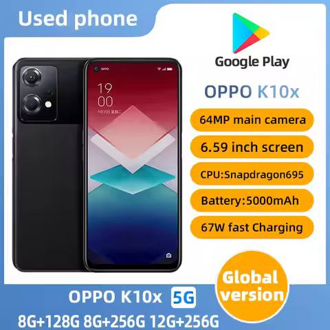 OPPO K10X 5G Android 128GB ROM Smartphone 6.59 inches Screen CPU Qualcomm Snapdragon 695 5000mAh Bat