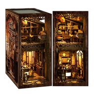 Well-liked Hot Puzzle Wood Toy Book Nook DIY Dollhouse MDF Materials Diy House Miniature Book Nook K