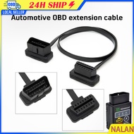 The Shop Is In Bangkok.obd2 16 pin Car Extension Cable 60cm 30CM Male To Female Black