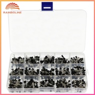 600Pcs Transistor Kit 30-160V Transistor Kit Assortment Box NPN/PNP A1015 C1815 S8050 2N2222 2N3904 
