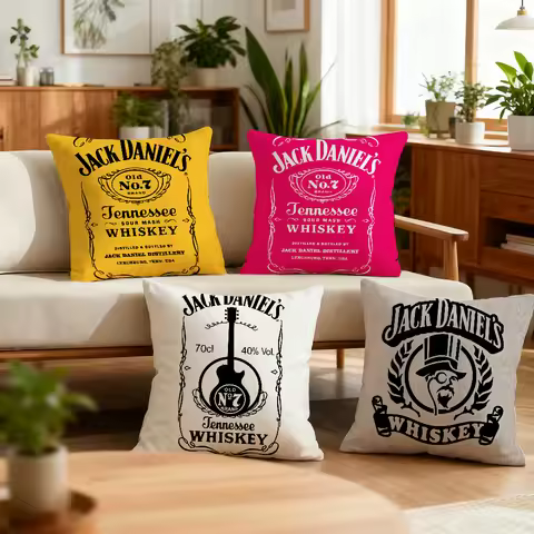 Fashion Whisky J-Jack D-Daniels cushion cover Decoration Room Car Home Office Coffee Pillow Sofa Pri