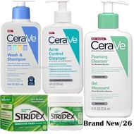 Cerave Acne cleanser Foaming Baby facial wash Stridex alcohol free toner pad sensitive Shower gel cosrx children body us