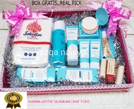 TERBARU PAKET WARDAH UNTUK SESERAHAN NIKAH / COD WARDAH 1 PAKET GLOWING UNTUK SESERAHAN