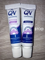QV ceramides moisturising lotion, cleanser