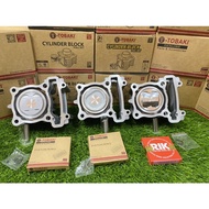 TOBAKI CYLINDER BLOCK SET LC135 FZ150 Y15 TOBAKI PISTON RACING 57mm DOME/TOBAKI ORIGINAL BLOCK LC 54