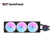 darkFlash Nebula DN360 ARGB 黑 (360mm/圖騰鏡面+智慧轉速調節冷頭/風扇免接線鏈扣接頭/ARGB燈光/12cm風扇*3/三年保固)