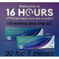 30 pieces free 5 pieces Alcon Precision 1 Toric Astigmatism Silicone Hydrogel Daily Disposable Clear