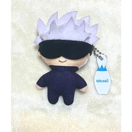 Official JJK X ROUND1 Collab Merchandise Original 9CM Keychain Plushie / Plush Doll - Gojo Satoru