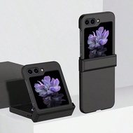 เคสโทรศัพท์พับได้สีพื้น 1 ชิ้น ปกป้องและกันกระแทก สำหรับ SamsungGalaxy Zflip 3/Zflip 4/Zflip 5/Zflip