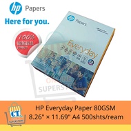 HP Everyday Paper 8.26"×11.69" A4 Size (80gsm thickness of paper) 500shts/ream
