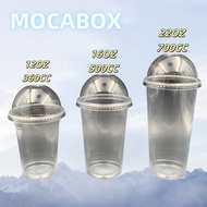 100pc Milk Tea Cup With Lid Drink Cup With Lid Plastic Cups With Lid Cover Disposable 12oz 22oz 16oz