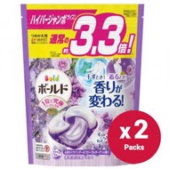 寶潔 - Bold 3.3倍特大補充裝洗衣球 薫衣草香 (紫色) - 36個 x 2 packs