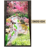 ⭐สินค้าใหม่⭐ กระเบื้องภาพชุด 60X120 (60X60CM/2 แผ่น/ชุด) กระเบื้องปูพื้น กระเบื้องปูผนัง