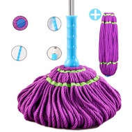 Self-Drying Hand Wash-Free Rotating Lazy Mop Mop Mop Mop Squeeze Stainless Steel Wet and Dry Dual-Use