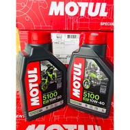 MOTUL 100% ORIGINAL  TECHNOSYNTHESE ESTER 5100 10w-40 15w-50 engine oil minyak hitam 4t semi synthet