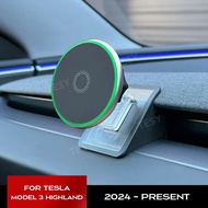For Tesla Model 3 Highland 2024 Phone Holder Mount Magnetic Phone Mount for iphone 15 14 13 series,T