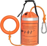 NTR Water Rescue Throw Bag with 70/98 Feet of Rope in 3/10 Inch Tensile Strength Rated to 1844lbs, T