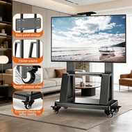 Movable TV stand 32-90 inch Adjustable TV Rack Floor Base with bracket and wheel