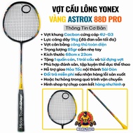 1 Chiếc Vợt cầu lông YONEX Khung Crom Cacbon Cứng Cáp Bèn Nhẹ Lực Căng Dây 9kg - Tặng Kèm 1 Quấn Cán