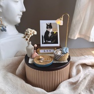 【含照片訂製】晚安寶貝 法式風 寵物紀念罐 骨灰罐