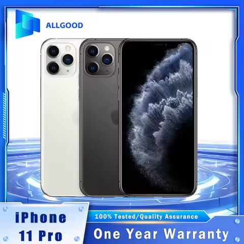 Original Apple iPhone 11 Pro Mobile Phone NFC 64/256/512GB Face ID 5.8" 12MP A13 Bionic Hexa-Core IO
