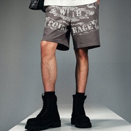 HM ผู้ชาย กางเกงลำลอง ล้างวินเทจสปอร์ต หลวม พอดีแฟชั่นฤดูร้อนมาใหม่ กางเกงขาสั้น 2025
