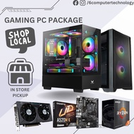 Gaming PC Fullset Ryzen 5 5500 RYZEN 5 7500F RTX 3050 RTX 3060 RTX 4060 PC Gaming Intel / Ryzen