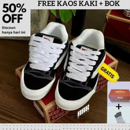 [ SEPATU PREMIUM ] - SEPATU VANS KNU SKOOL BLACK AND WHITE SNEAKERS FOR MEN AND WOMEN 100% PREMIUM S