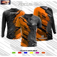READYSTOCK BAJU TEAM/ SUKAN/futsal LELAKI/ WANITA (kolar/ lengan panjang/ muslimah)[ORANGE]