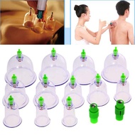 Original  12pcs Traditional ventosa cupping therapy set Body Massage Back Pain Relief ventusa glass 